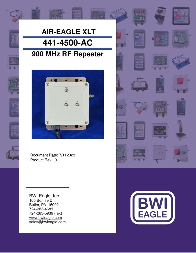 BWI Eagle AIR-EAGLE XLT 441-4500-AC User manual
