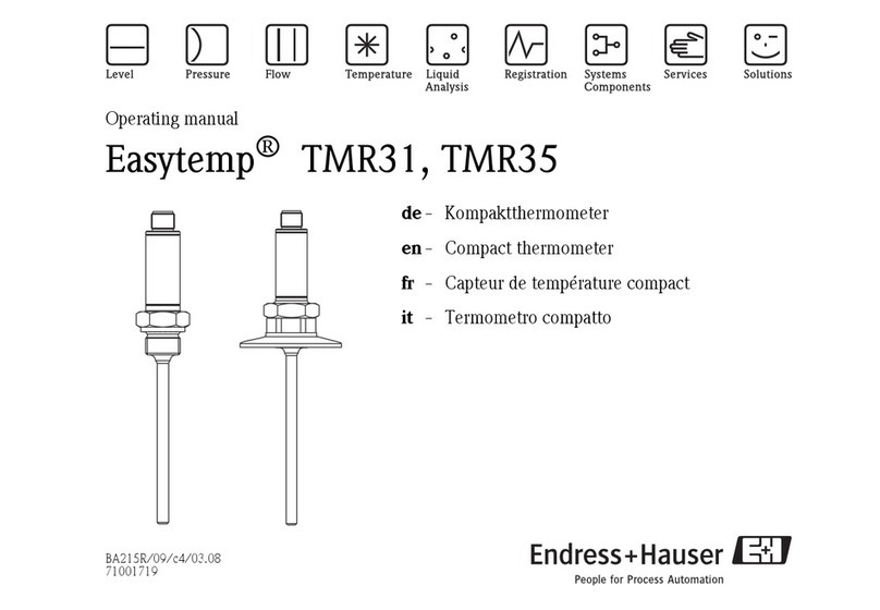 Endress+Hauser tmr31 operating manual
