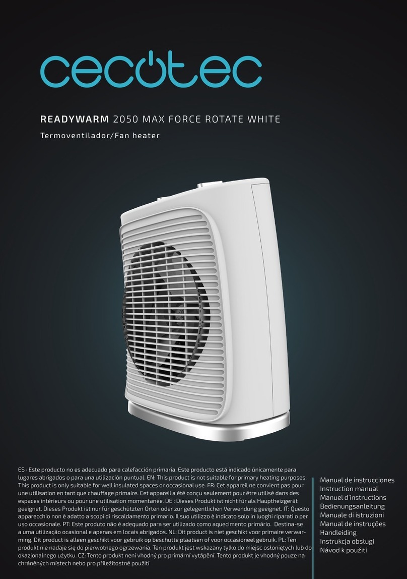 cecotec READYWARM 2050 MAX CERAMIC ROTATE SMART User manual