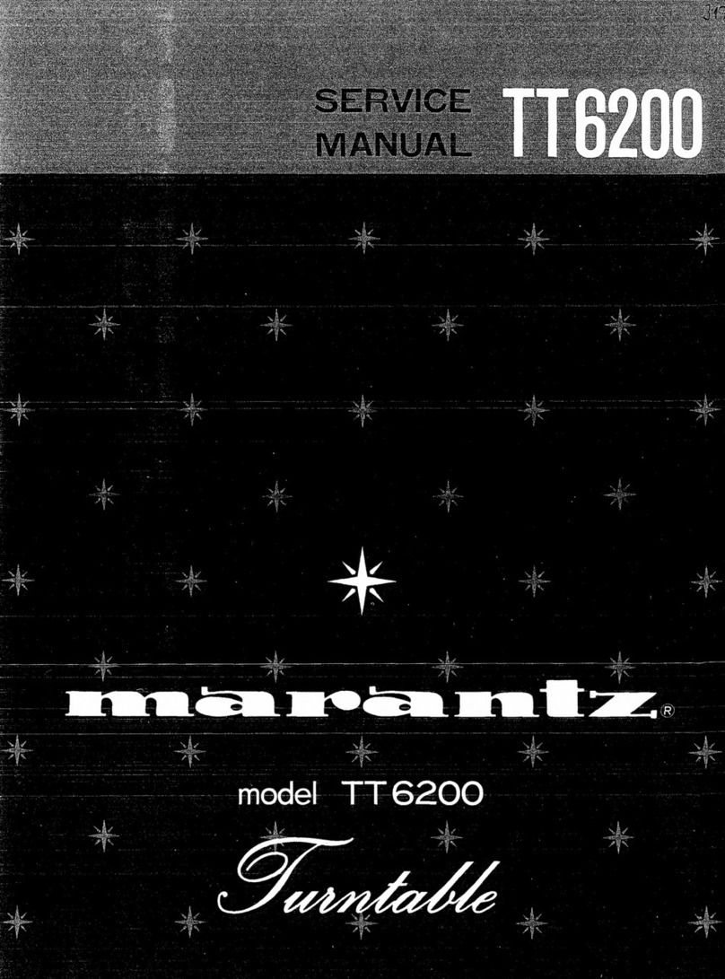 Marantz TT6200 Service manual
