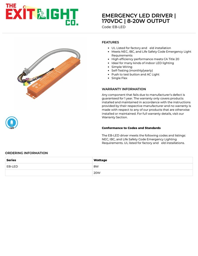 Exit Light EB-LED User manual