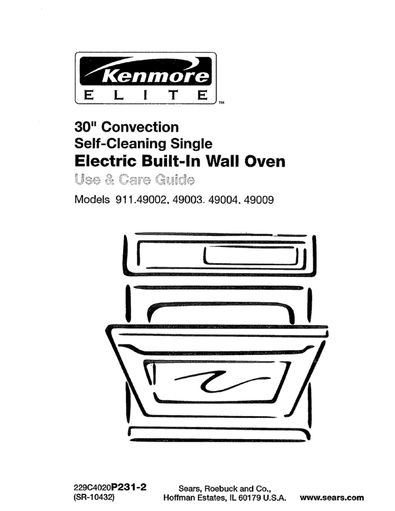 Sears Kenmore ELITE 911.49002 Use & care guide
