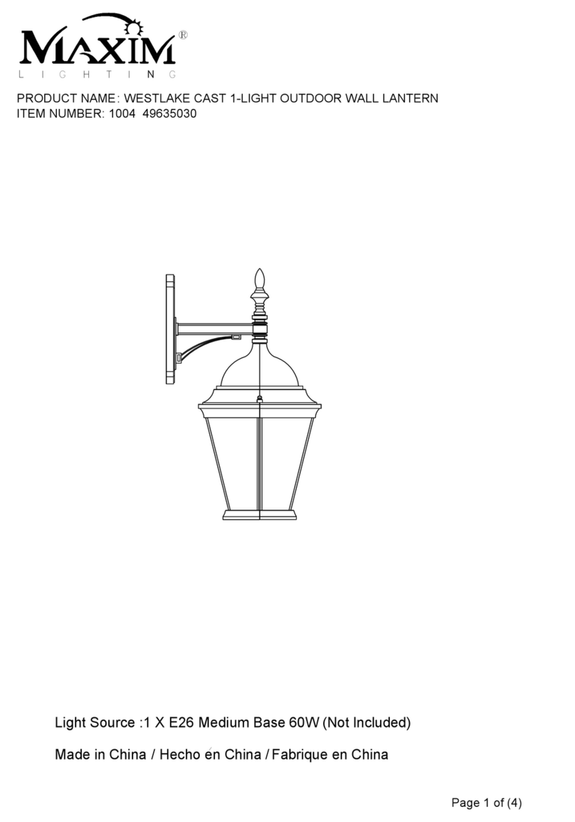 Maxim Lighting 1004 49635030 User manual