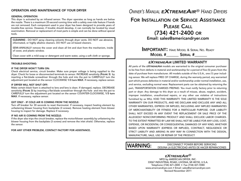 eXtremeAir EXT7BG User manual