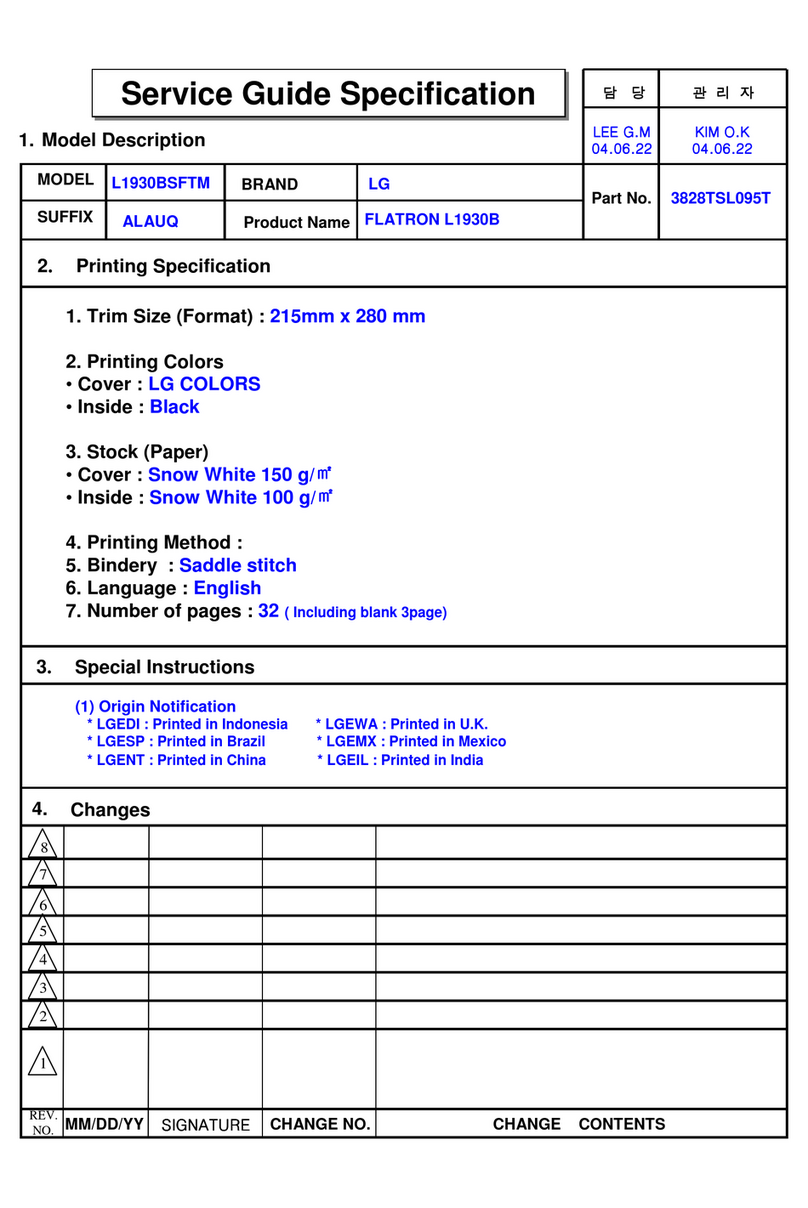 LG FLATRON L1930B User manual