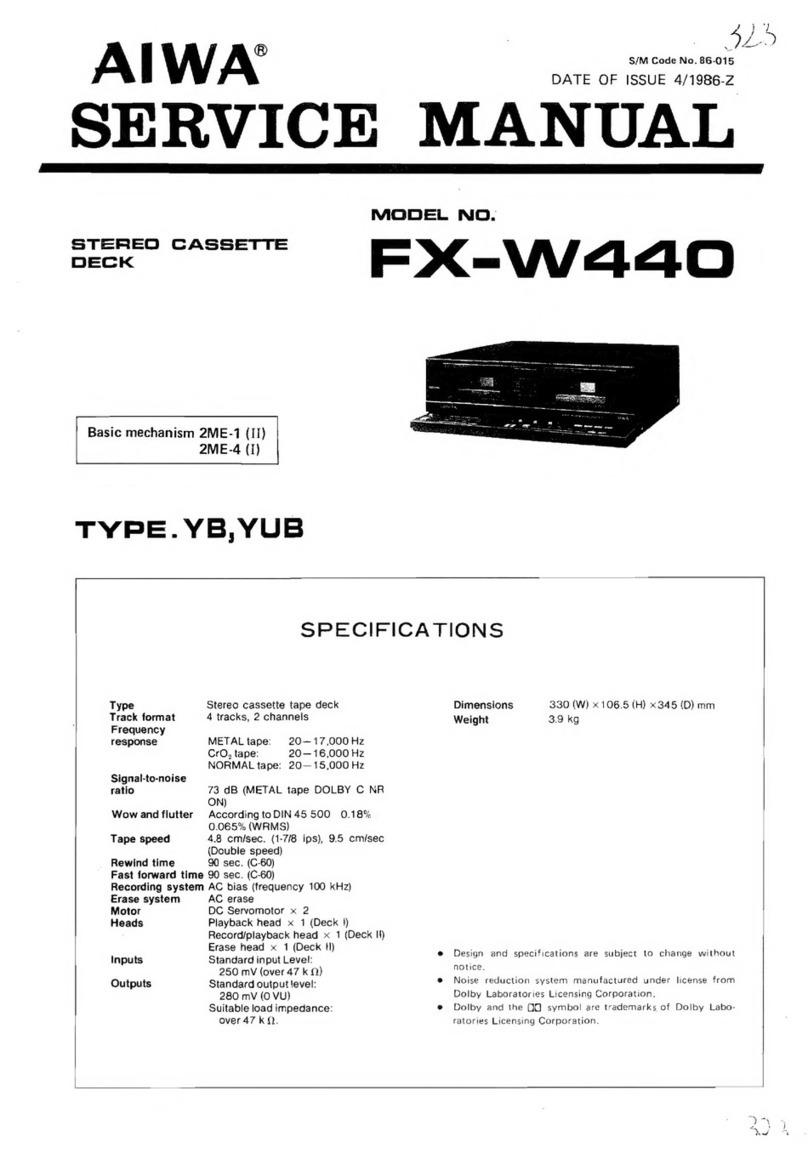 Aiwa FX-W440 User manual
