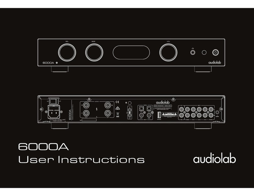 Audiolab 6000A Play User manual