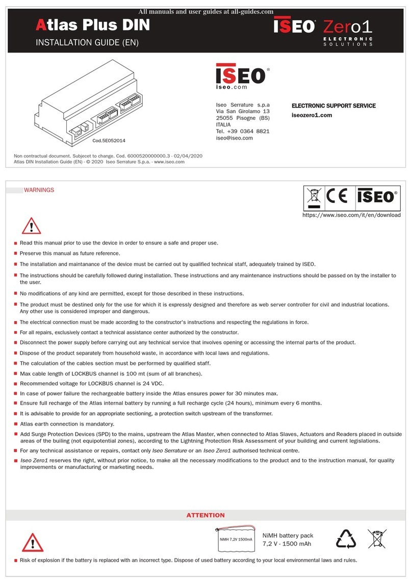 Iseo Zero1 Atlas Plus installation guide