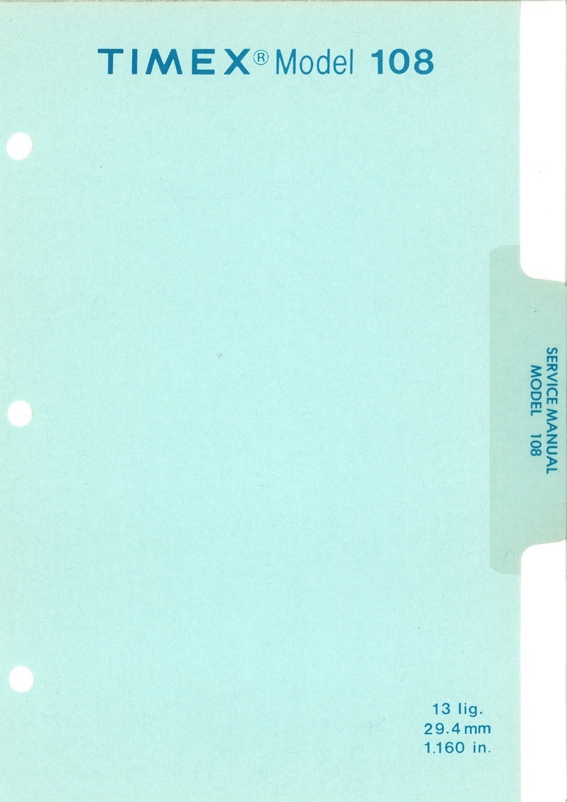 Timex 108 User manual