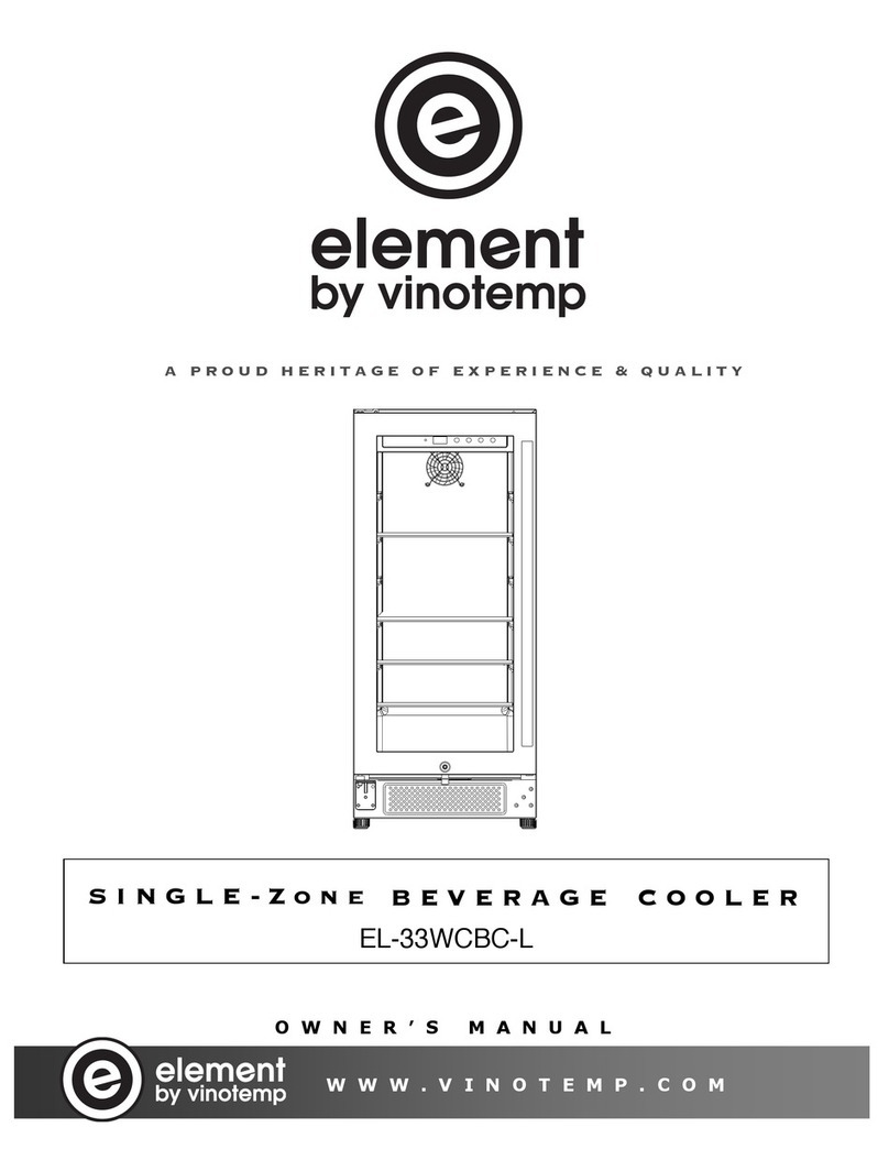 Vinotemp element EL-33WCBC-L User manual Vinotemp element EL-33WCBC-L User manual