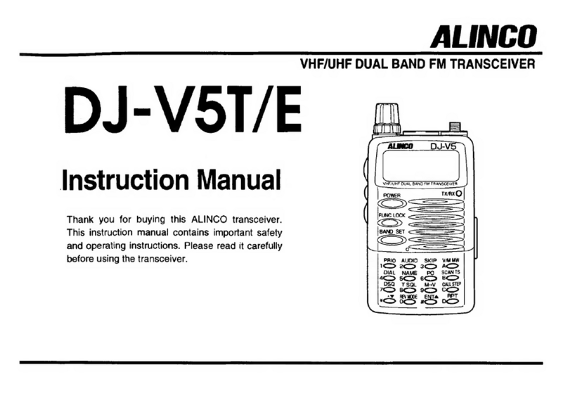 Alinco DJ-V5T/E User manual Alinco DJ-V5T/E User manual