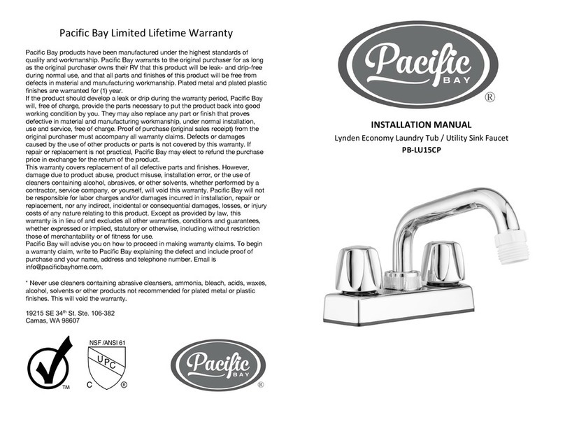 Pacific Bay PB-LU15CP installation manual