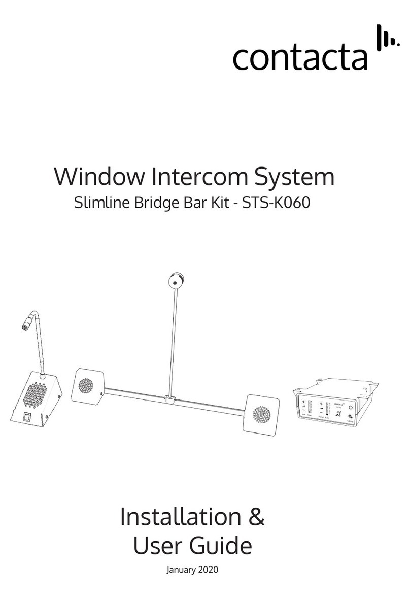 Contacta STS-K060 Installation & user guide