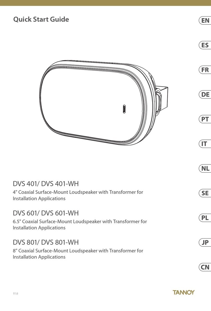 Tannoy DVS 401 User manual