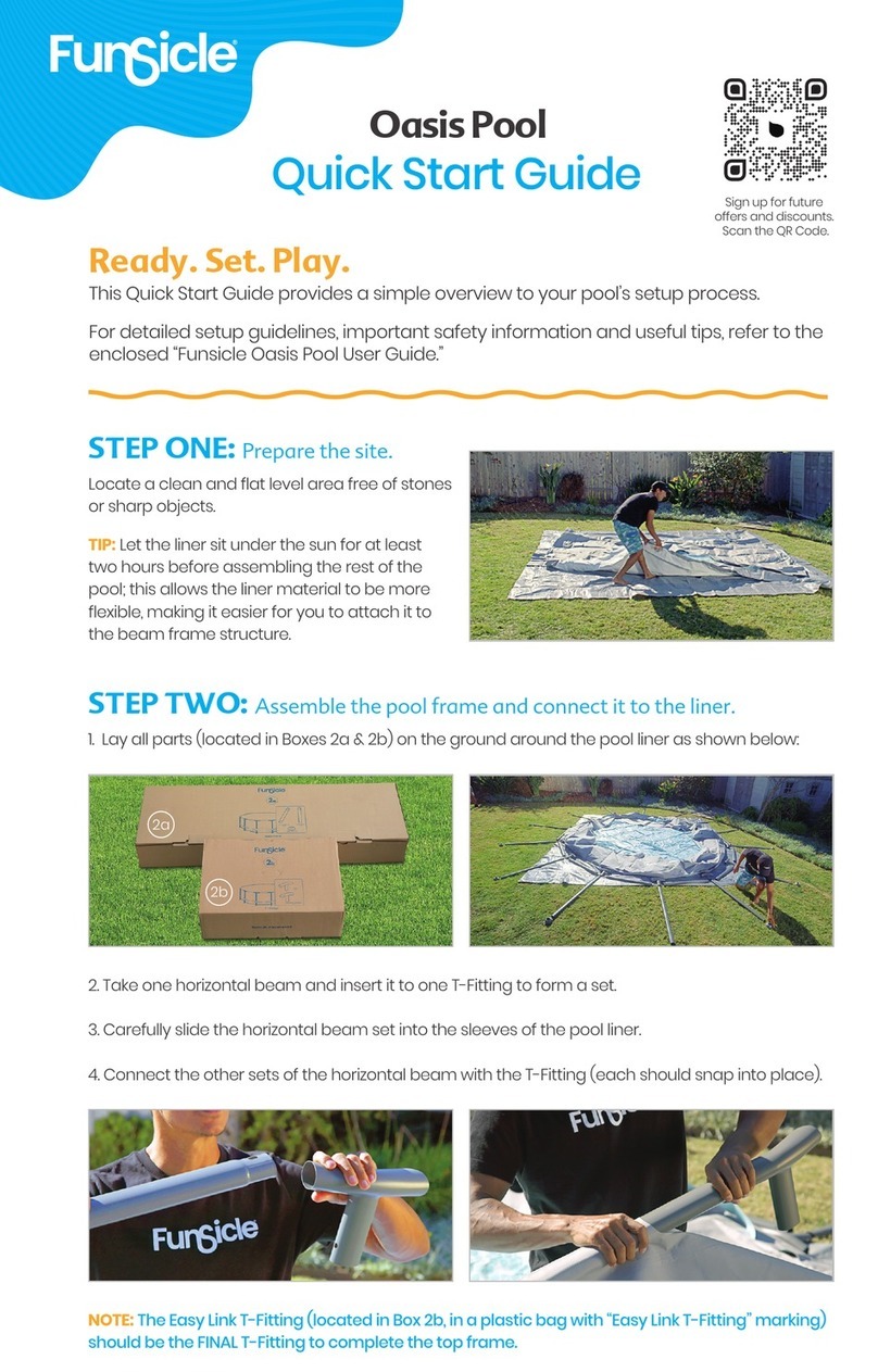 Polygroup Funsicle Oasis Pool quick start guide