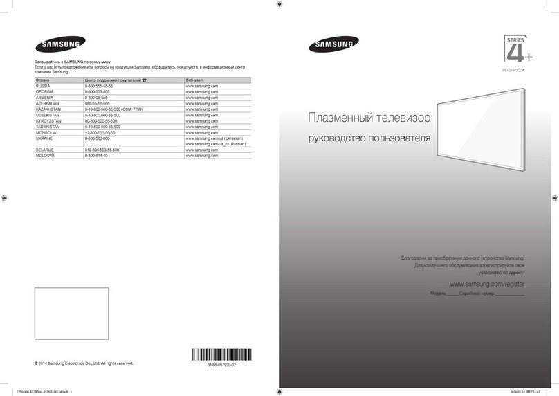 Samsung PE43H4000A User manual