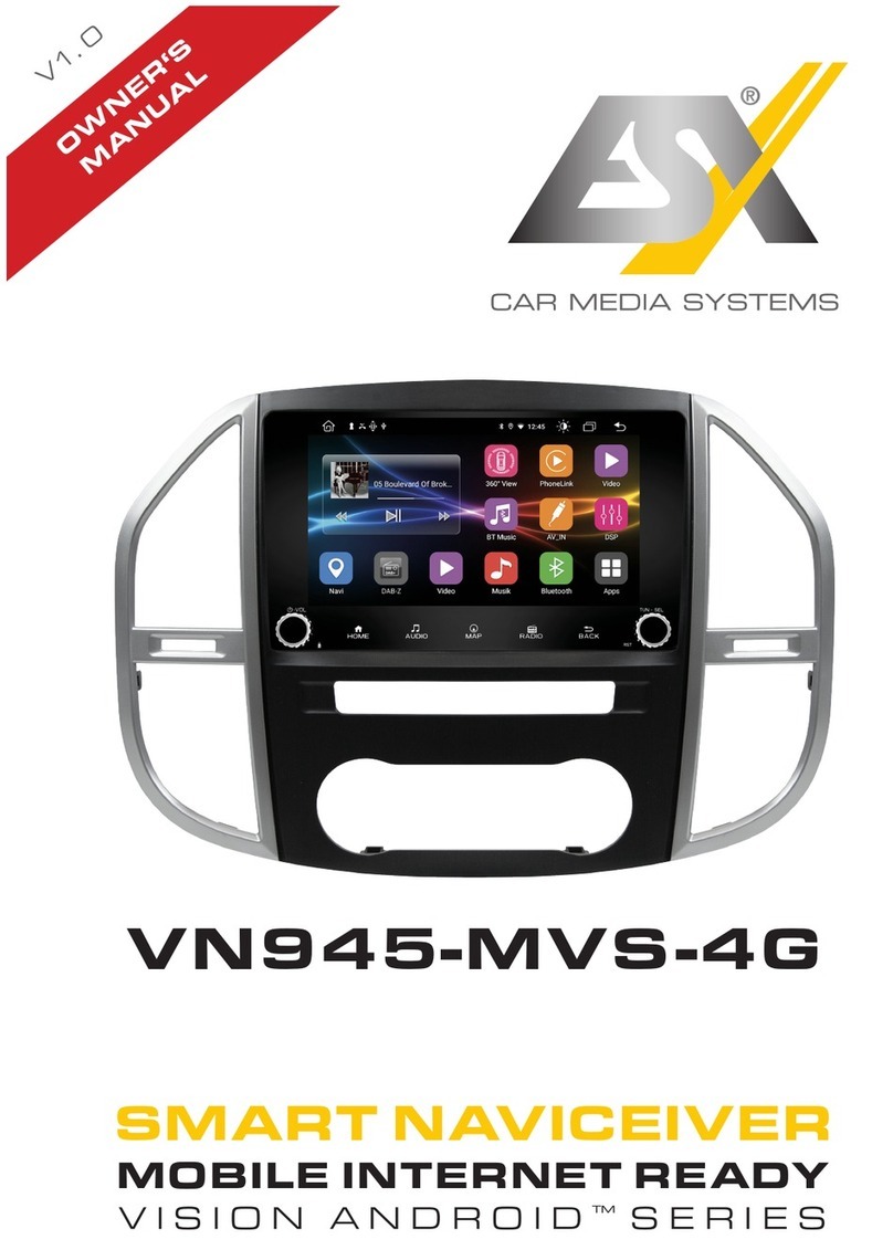 Audiodesign ESX VISION ANDROID Series User manual Audiodesign ESX VISION ANDROID Series User manual