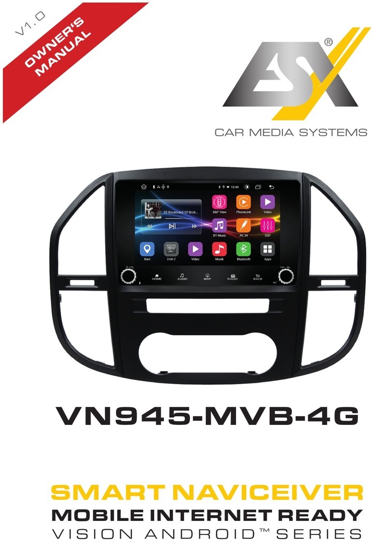 Audiodesign ESX VISION ANDROID Series owner's manual