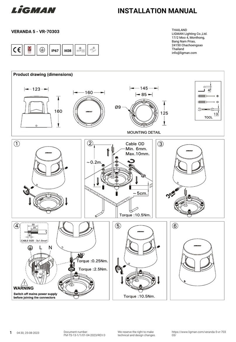 LIGMAN VR-70303 installation manual