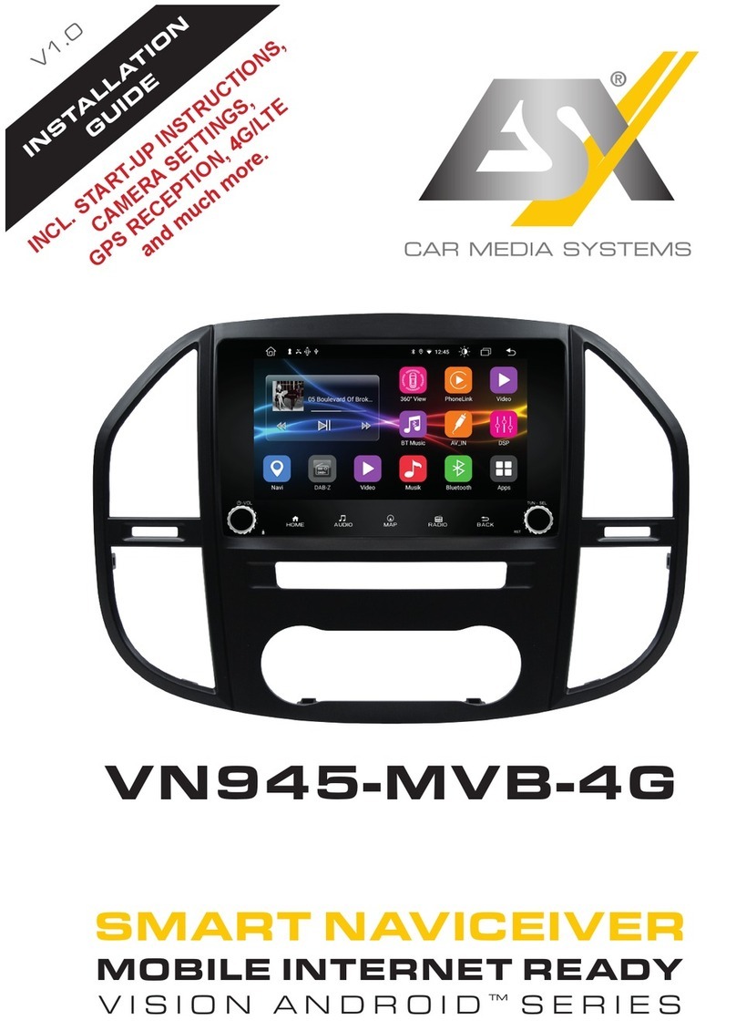 Audiodesign ESX VISION ANDROID Series User manual Audiodesign ESX VISION ANDROID Series User manual