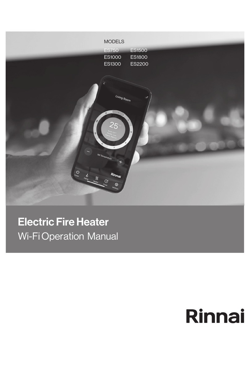 Rinnai ES750 Operation manual
