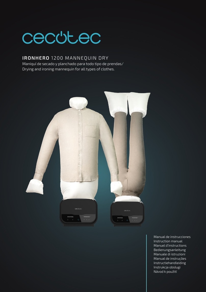 cecotec IRONHERO 1200 MANNEQUIN DRY instruction manual