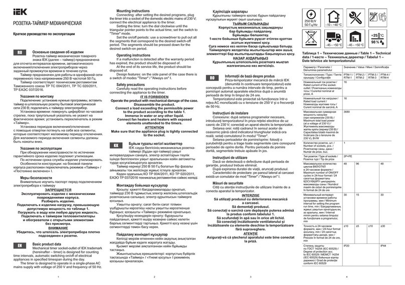 IEK RTM-1 quick start guide