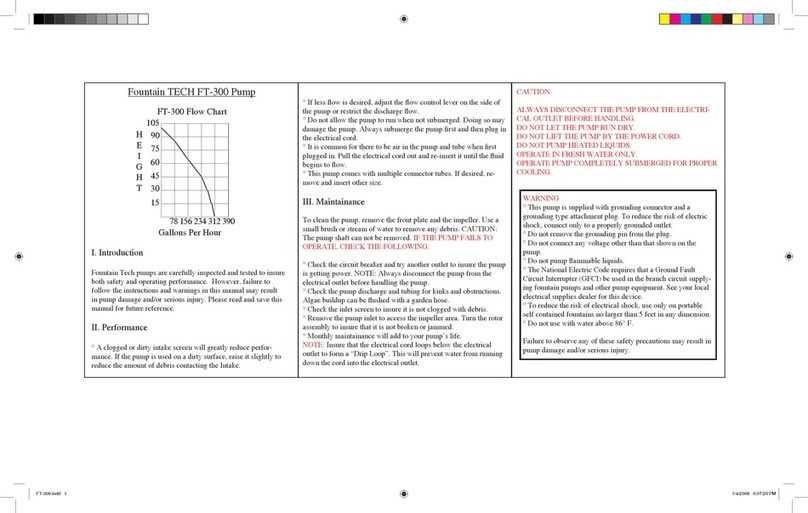 Fountain TECH FT-300 User manual