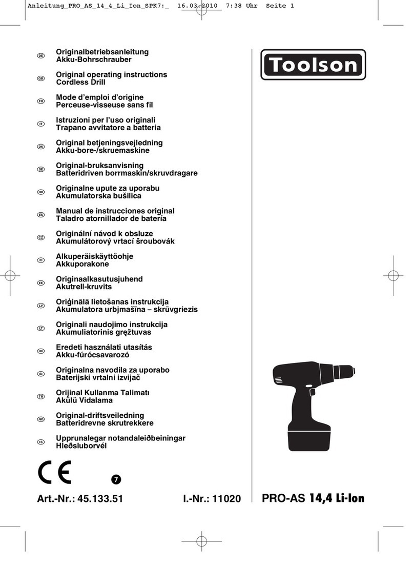 Toolson PRO-AS 14,4 Li-Ion Original operating instructions