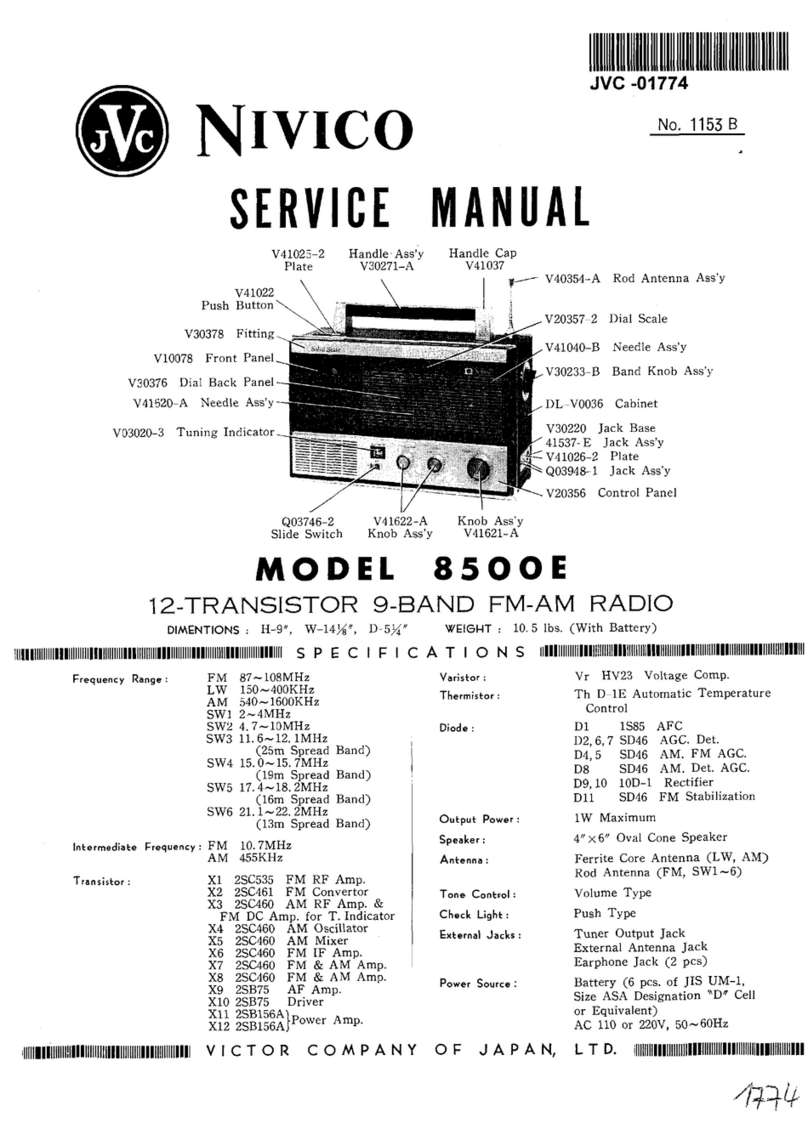 JVC NIVICO 8500E User manual