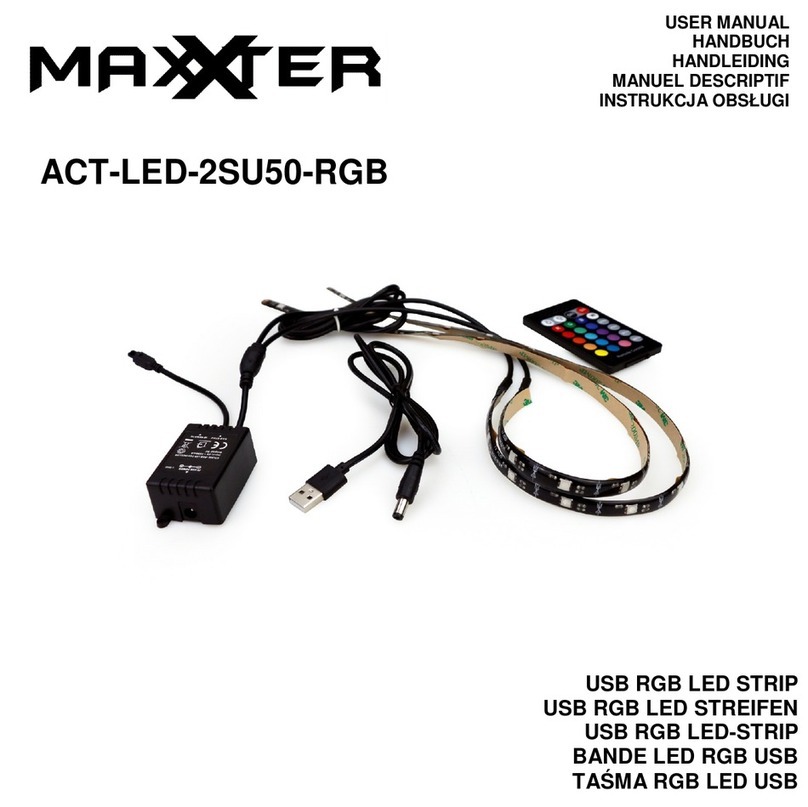MAXXTER ACT-LED-2SU50-RGB user manual