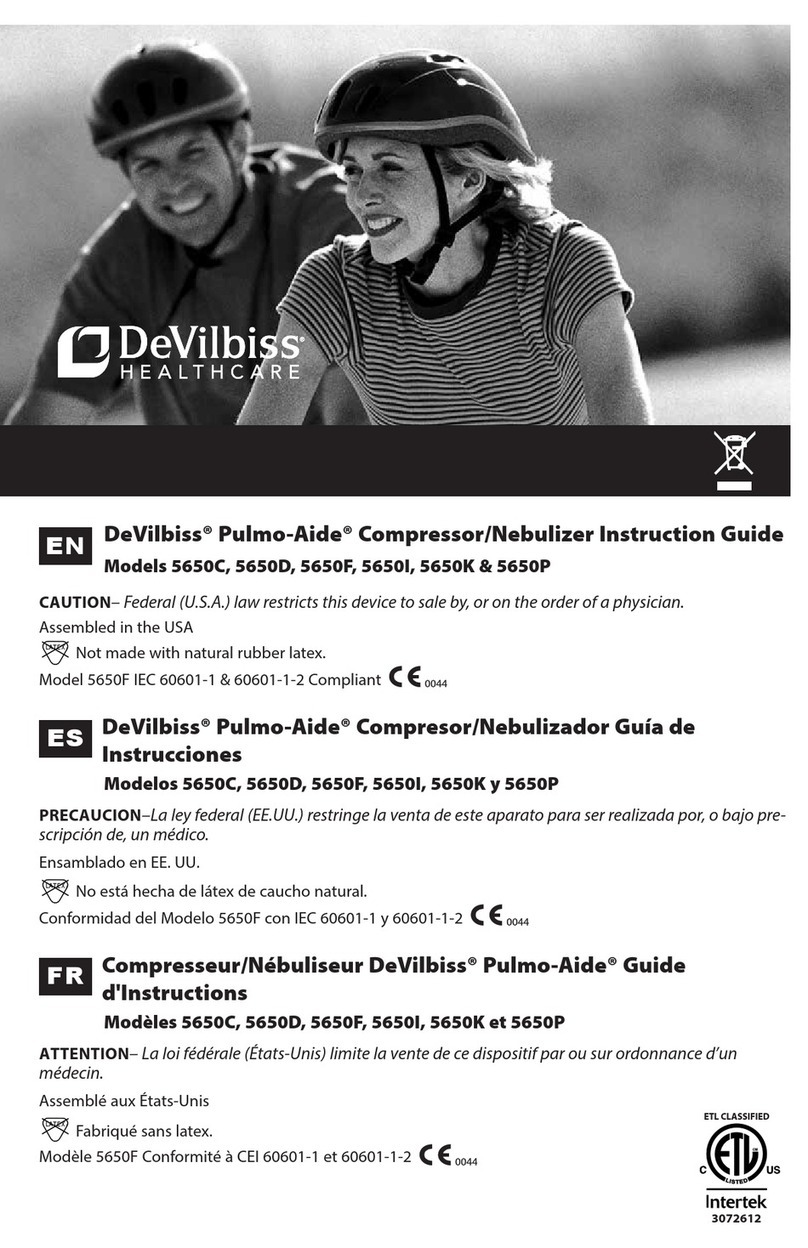 DeVilbiss Healthcare Pulmo-Aide 5650C Instruction guide