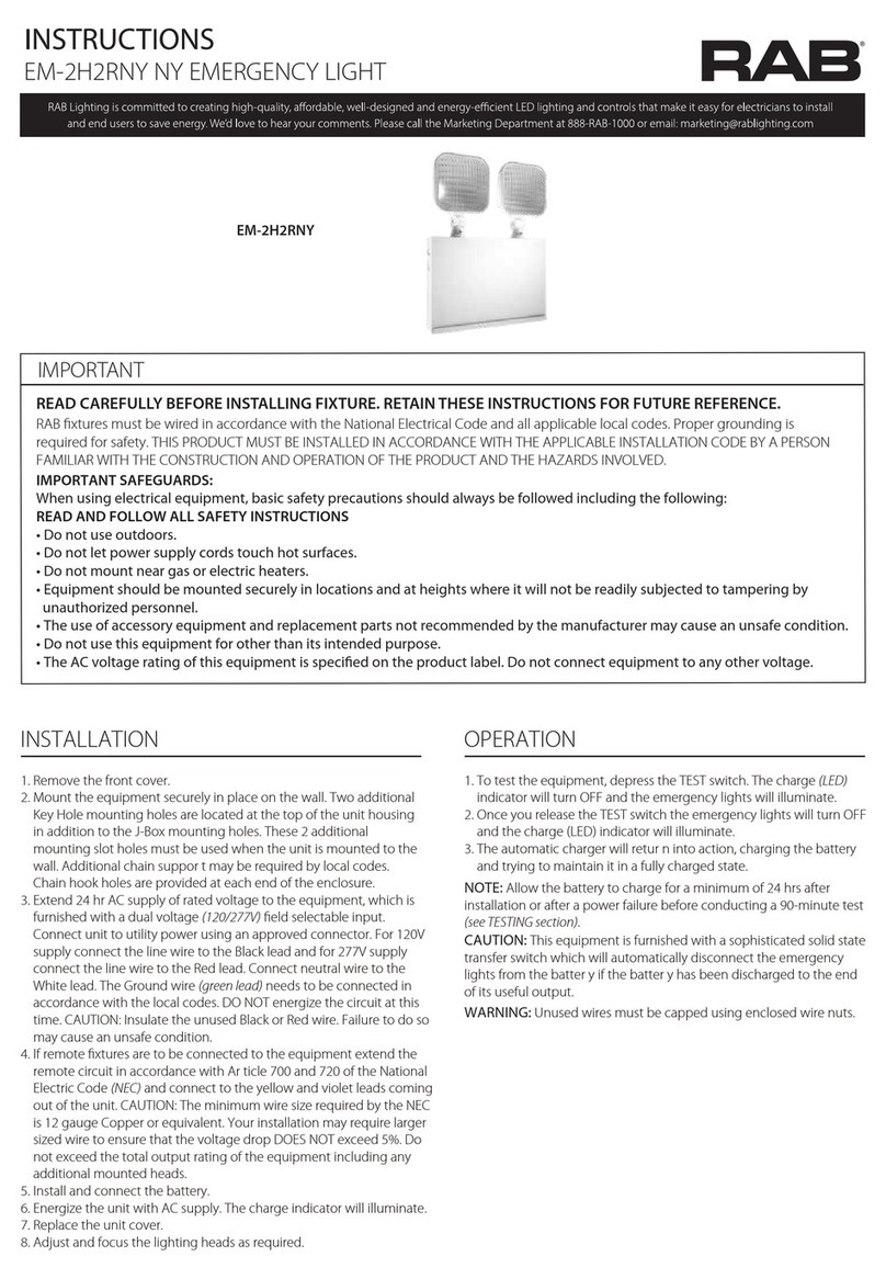RAB EM-2H2RNY User manual