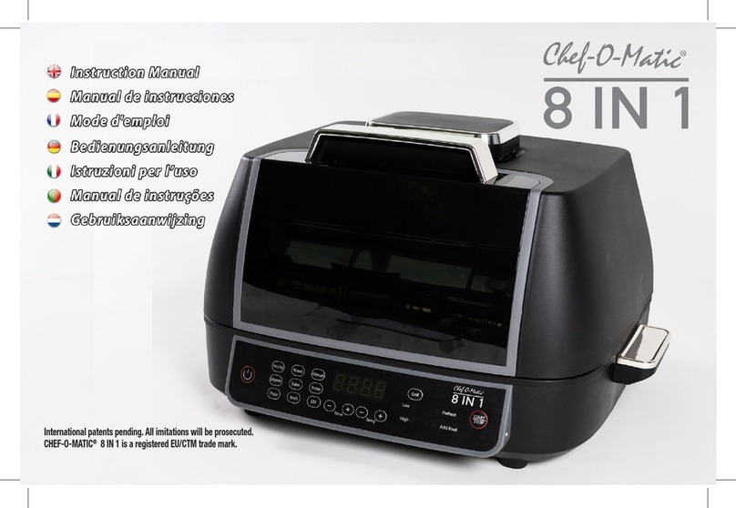 CHEF-O-MATIC 8 IN 1 instruction manual