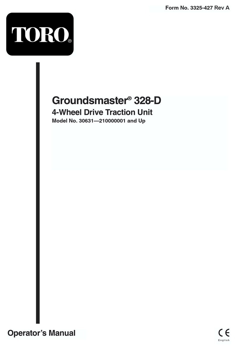 Toro 30631 Groundsmaster 328-D Operator's manual