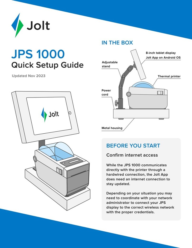 JOLT JPS 1000 Quick setup guide