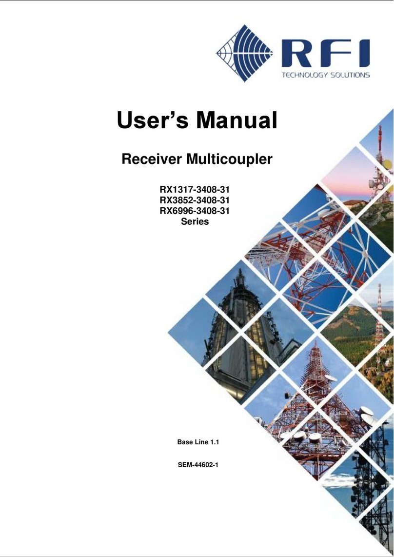 RFI RX1317-3408-31 Series User manual