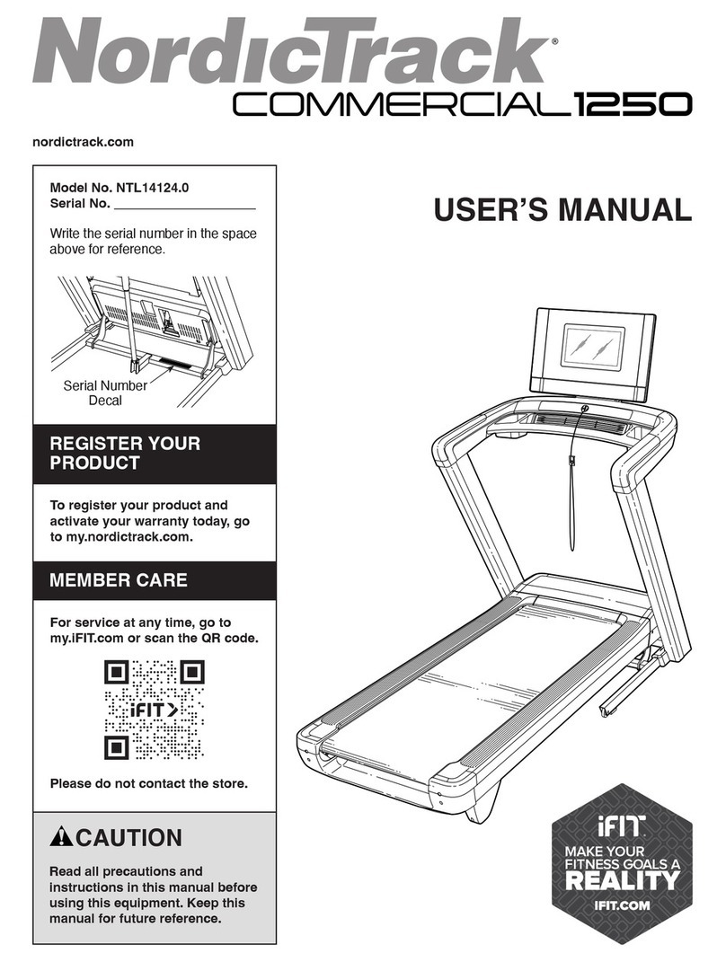 iFIT NordicTrack COMMERCIAL 1250 user manual