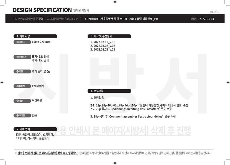 HUROM M100 Series instruction manual