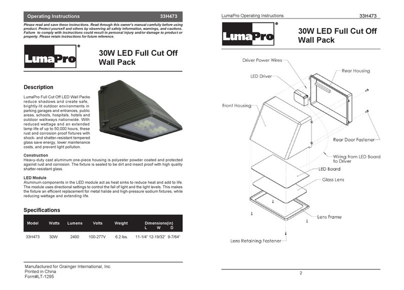 LumaPro 33H473 operating instructions
