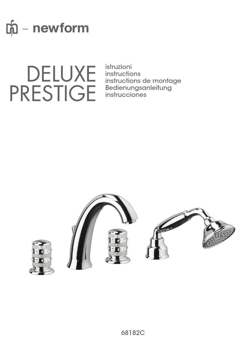 newform DELUXE PRESTIGE 68182C User manual