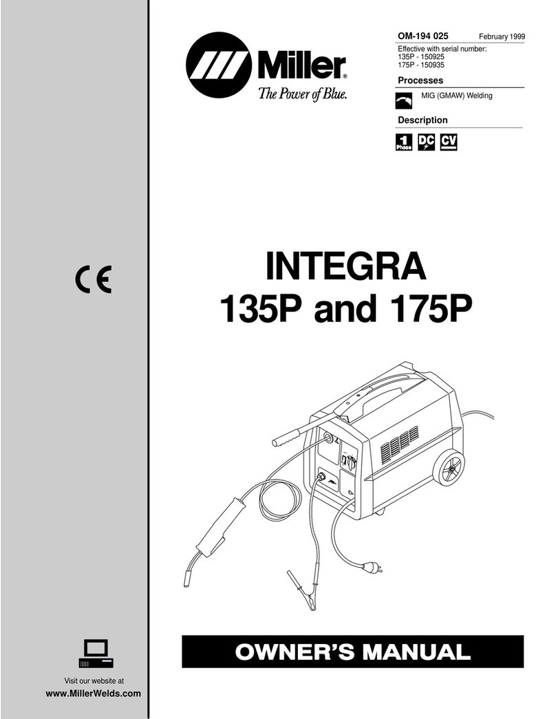 Miller INTEGRA 135P User manual