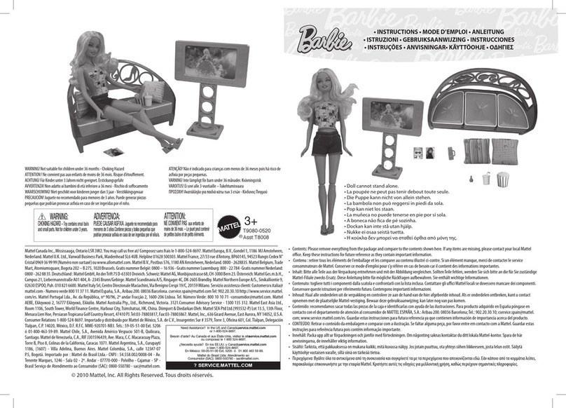 Mattel Barbie T9080 User manual