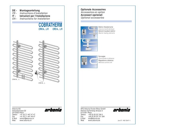Arbonia COBRATHERM CRN1A L/R Series Guide