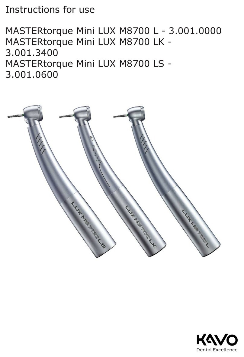 KaVo MASTERtorque Mini LUX M8700 L Instructions for use