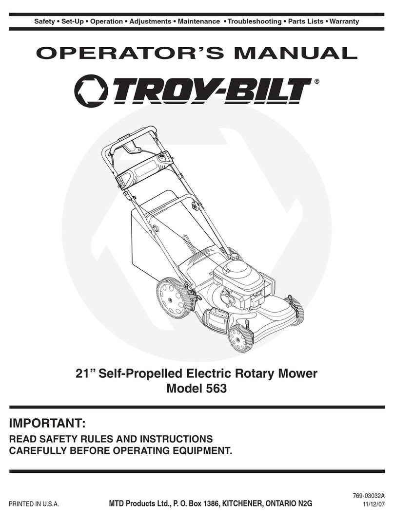 Troy-Bilt 563 User manual