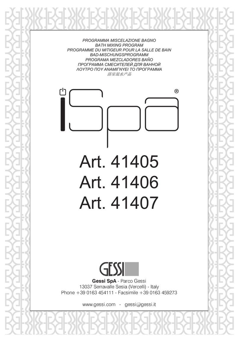 Gessi iSpa 41405 Bath Mixing Program
