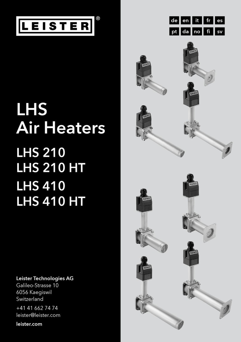 Leister LHS 210 operating manual