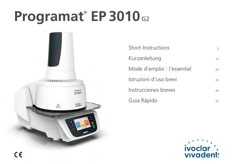 Ivoclar Vivadent Programat EP 3010 G2 Manual Ivoclar Vivadent Programat EP 3010 G2 Manual