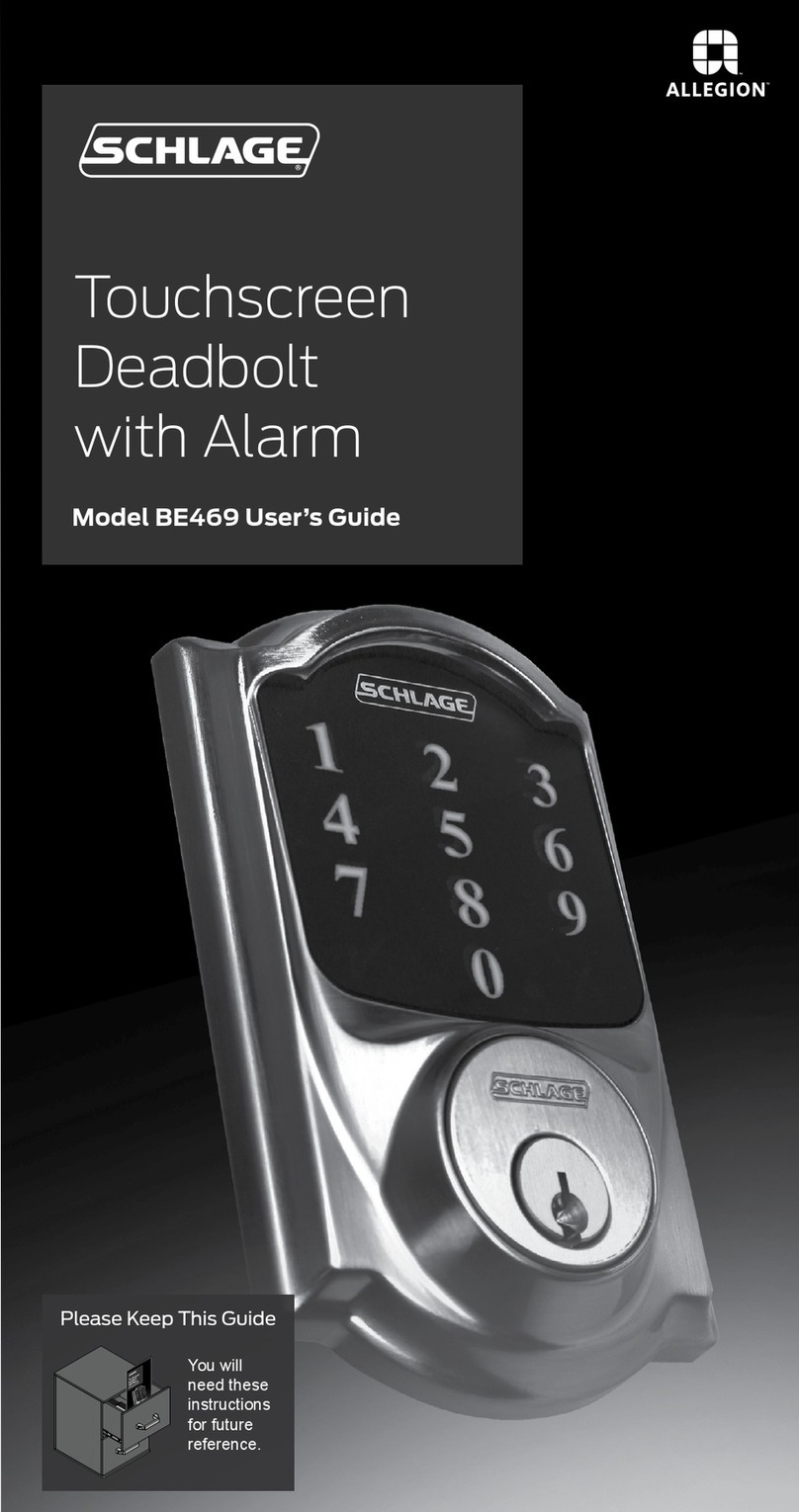 Schlage BE469 user guide